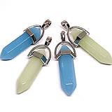 Minerály - Svietiaci prívesok z prírodného kameňa 32x8mm-1ks - 17578218_