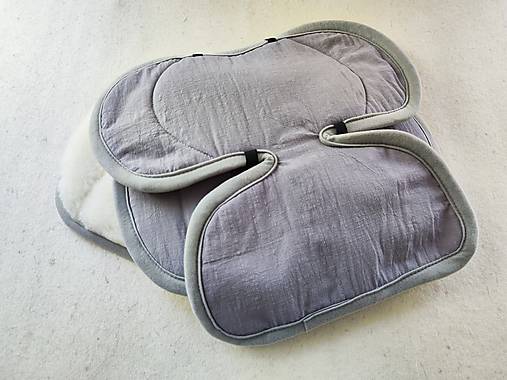 Detský textil - VLNIENKA zmenšovacia vložka do autosedačky  Nuna Todl 100% Merino top super wash Natural 100% ľan - 17579213_