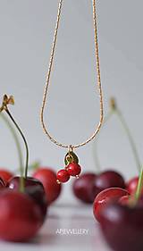 Náhrdelníky - Náhrdelník "Cherry" - 17580200_