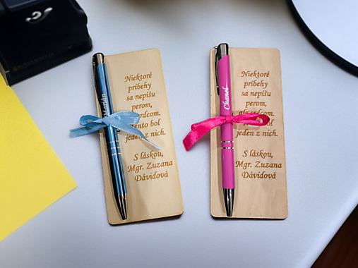 Nástroje - Kartička s perom a venovaním  - 17579230_