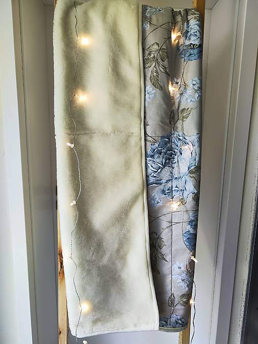 Úžitkový textil - Deka 100% ovčie rúno MERINO top super wash Natural ELEGANT Pivoňka 140 x 210 cm - 17581021_