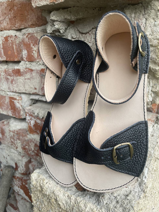Ponožky, pančuchy, obuv - sandále barefoot Boho celokožené - 17581046_