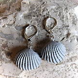 Náušnice - morské náušničky mušle - 17581510_