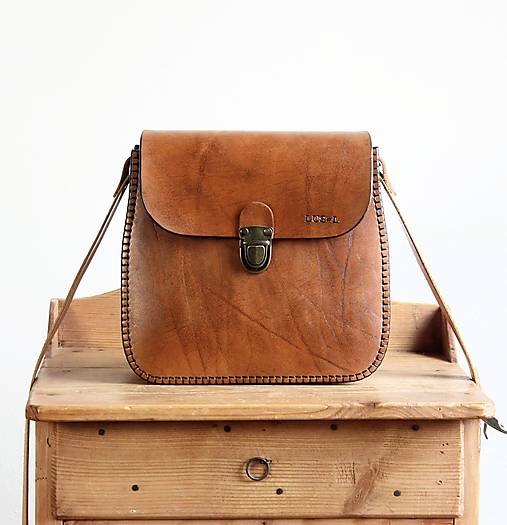 Kabelky - Kožená kabelka Antique leather *RAW&Tan* - 17582057_