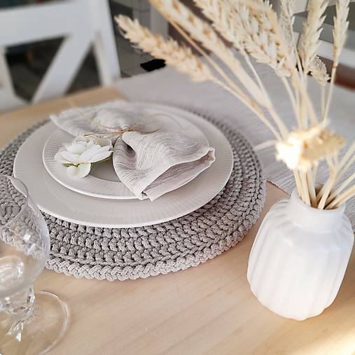 Úžitkový textil - Bavlnené prestieranie pod tanier - 17580508_