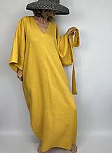 Šaty - Ľanové kimono šaty - 17581855_