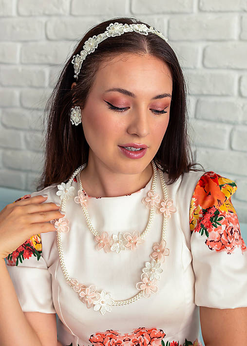 Florum RES - set náušníc a čelenky
