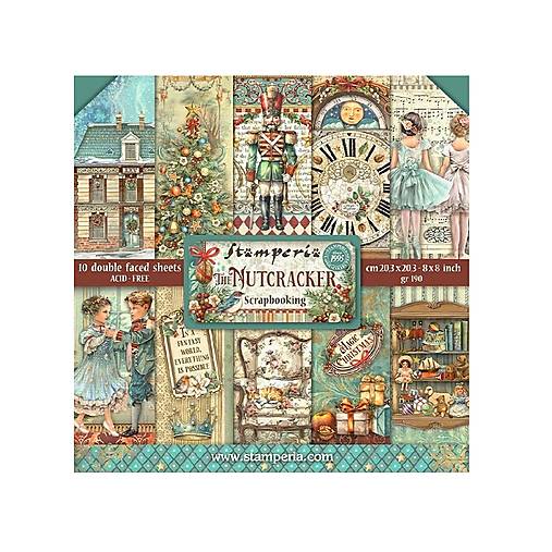 Papier - Scrapbook papier Stamperia The Nutcracker 8x8 - 17582721_
