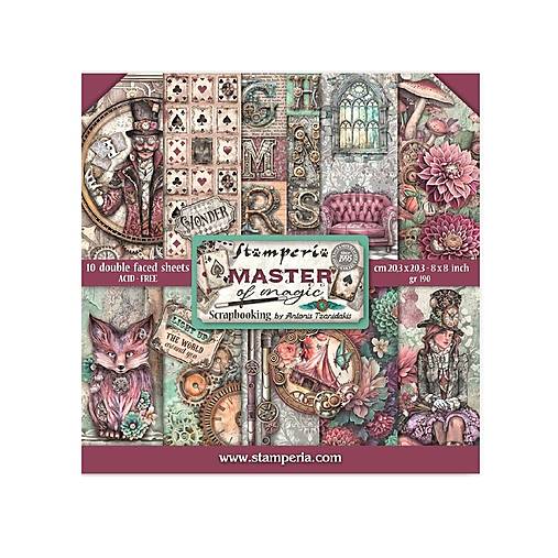 Papier - Stamperia Scrapbook papier Master of magic 8x8 - 17583167_
