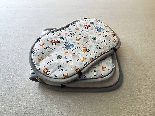 Detský textil - VLNIENKA Podložka do autosedačky Britax RÖMER DUALFIX 0-18 kg 100% Merino proti poteniu a prechladnutiu Farma - 17583248_