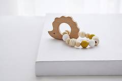 Hračky - Hryzadielko - ježko/horčicová - 17584203_