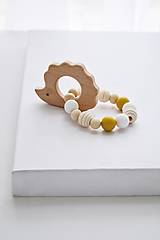 Hračky - Hryzadielko - ježko/horčicová - 17584204_