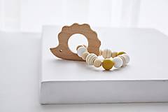 Hračky - Hryzadielko - ježko/horčicová - 17584207_