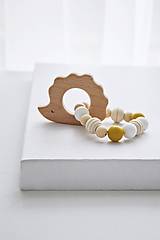 Hračky - Hryzadielko - ježko/horčicová - 17584208_