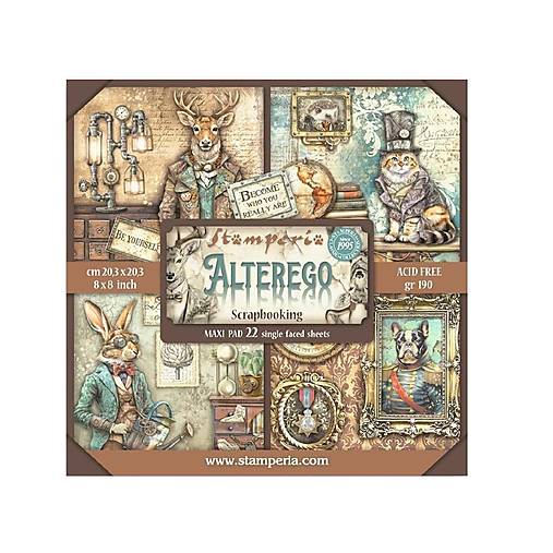 Papier - Stamperia Scrapbook papier Alterego 8x8 Maxi - 17585631_