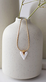 Náhrdelníky - Náhrdelník "Heart" Pearl - 17585655_