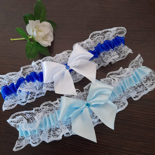 Spodná bielizeň - Svadobný podväzok - 17585897_