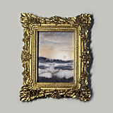 Obrazy - Akvarel - Miniature seascape no.1 - 17585661_