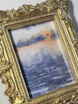 Obrazy - Akvarel - Miniature seascape no.2 - 17585662_