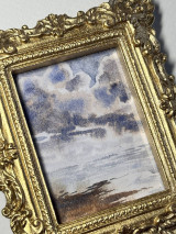 Obrazy - Akvarel - Miniature seascape no.3 - 17585665_