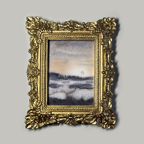 Obrazy - Akvarel - Miniature seascape no.1 - 17585661_
