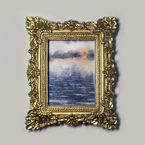 Obrazy - Akvarel - Miniature seascape no.2 - 17585663_