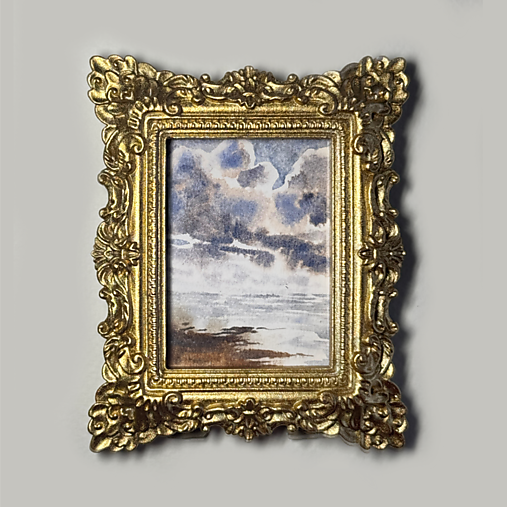 Obrazy - Akvarel - Miniature seascape no.3 - 17585666_