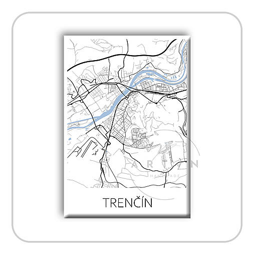 Obrazy - Trenčín voda 001 - 17585039_