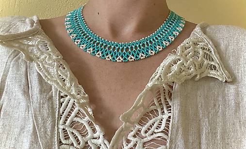 Náhrdelníky - Korálkový náhrdelník Bounty  - 17585626_