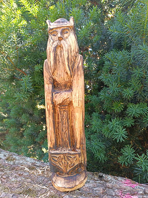 Sochy - THOR - drevená soška - THOR wooden statue - 17586731_
