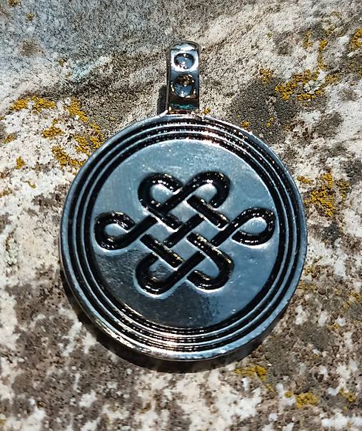 Pánske šperky - nekonečný uzol-celtic amulet (nekonečný uzol-kľúčenka) - 17586264_