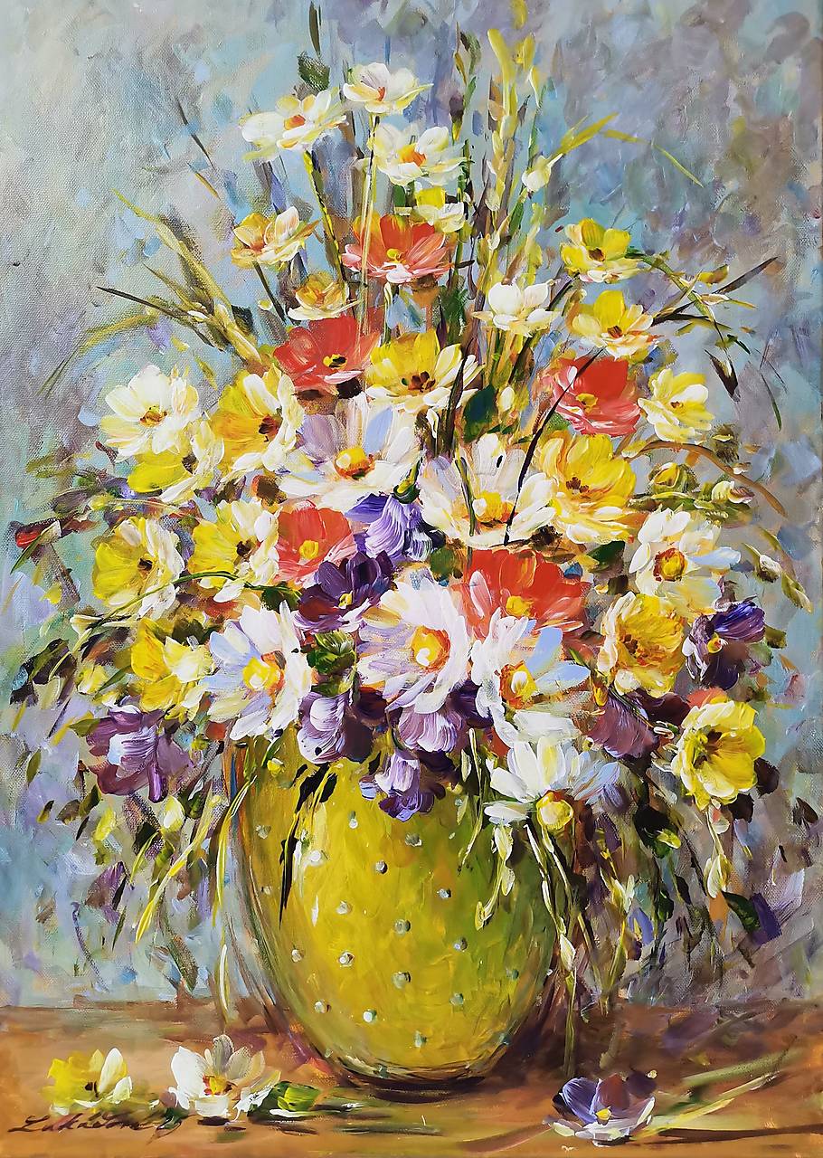 Svieže bodky a kvety