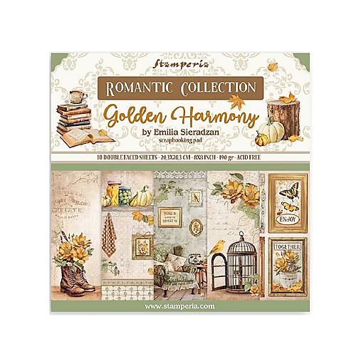 Papier - Stamperia Scrapbook papier Golden Harmony 8x8 - 17587814_