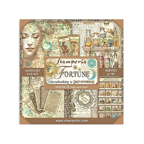 Papier - Stamperia Scrapbook papier Fortuna  8x8 Maxi - 17588764_