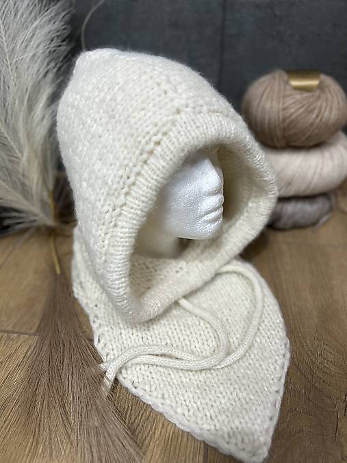 Čiapky, čelenky, klobúky - Balaclava so šatkou  (Maslova) - 17588472_