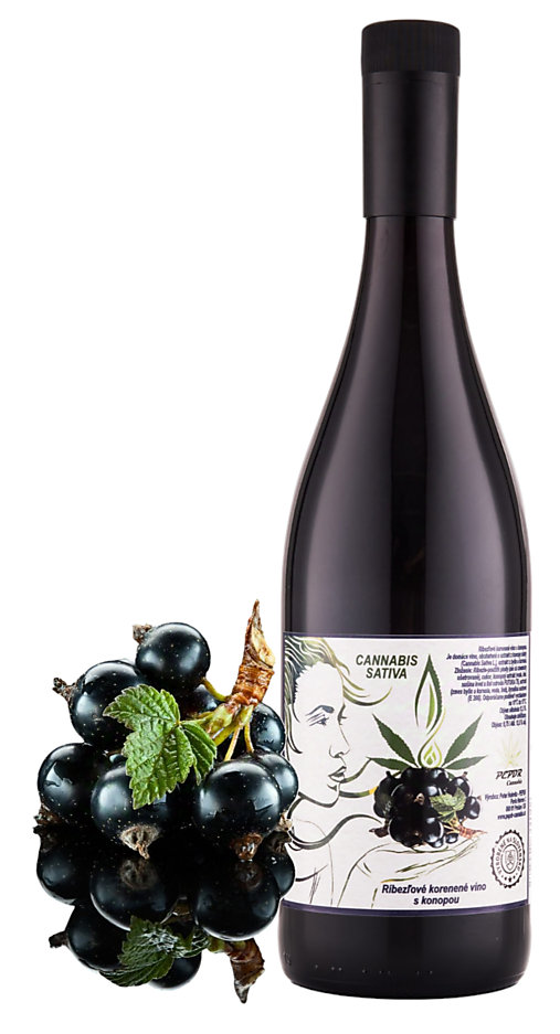 Alkoholické nápoje - Korenené ríbezľové víno s konopou  - 17587903_