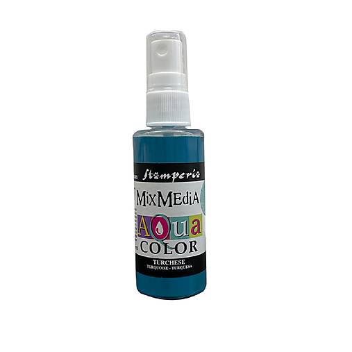 Farby-laky - Sprejová farba Aqua Color KAQ018 Turquoise - 17588832_