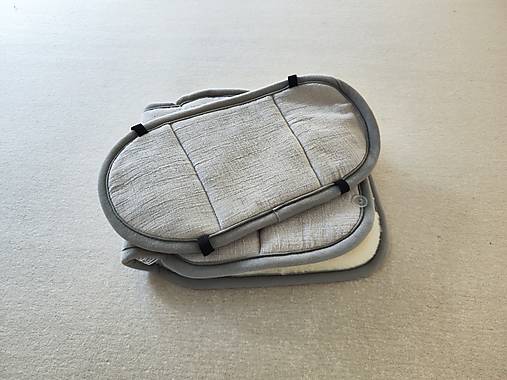 Detský textil - VLNIENKA Podložka do autosedačky Joie i-Ventu  100% Merino Top Super wash Natural  Mušelin Bambus a bavlna - 17589516_
