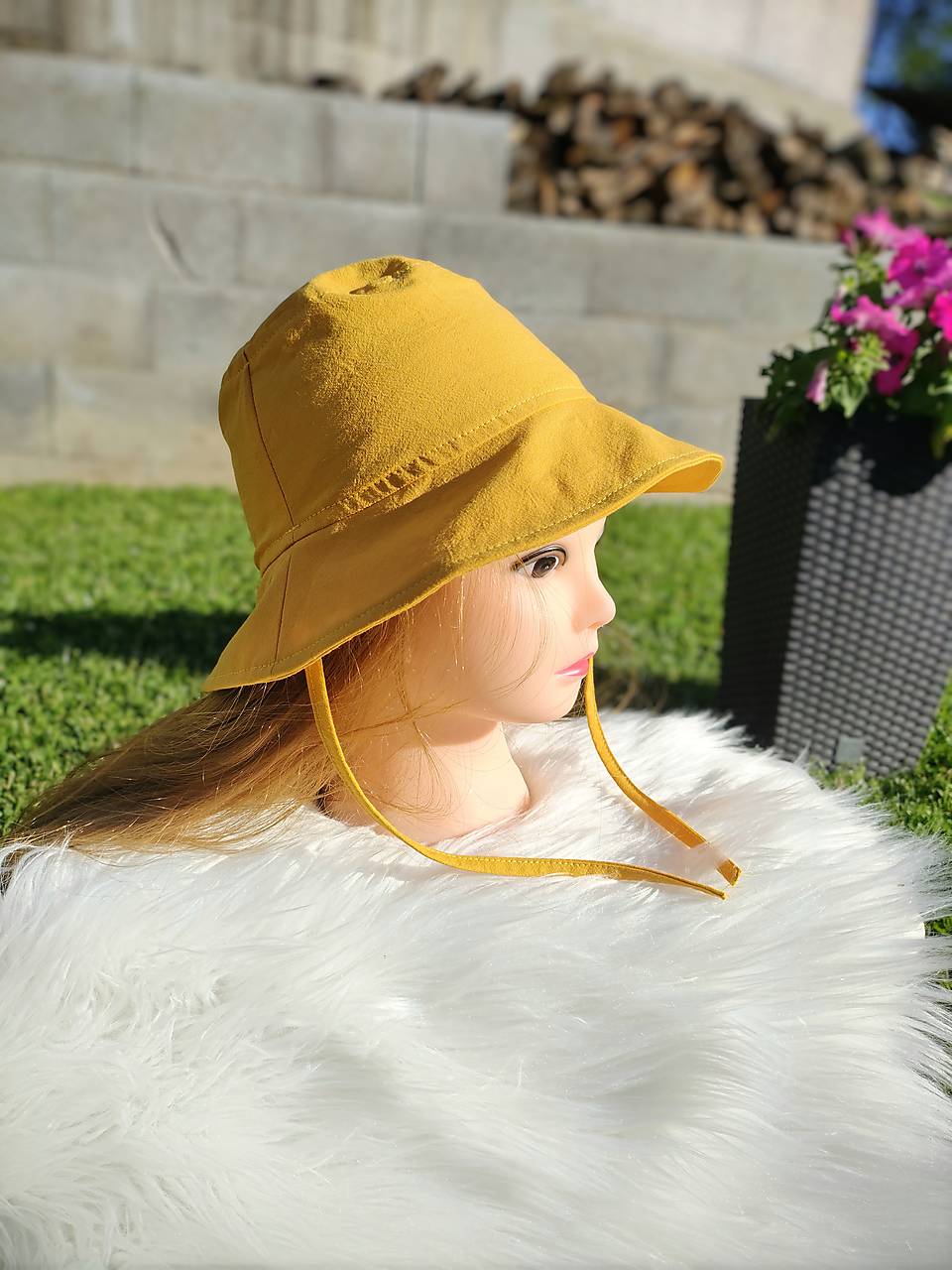 Klobúčik na leto ŽLTÝ