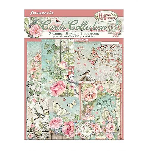 Papier - Kolekcia kariet Stamperia House of Roses - 17591190_