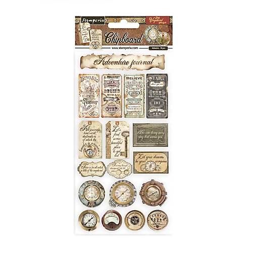 Papier - Stamperia kartonové nálepky Lady Vagabond lifestyle - 17591549_