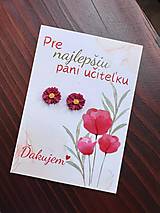 Náušnice - PANI UČITEĽKE - náušnice kvietky  (fialová) - 17591905_