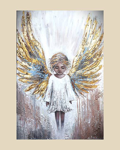 Obrazy - ,, Anjelíček,, 60x80 - 17592339_