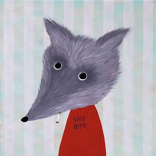 Good Boy, Giclée art print 30x36