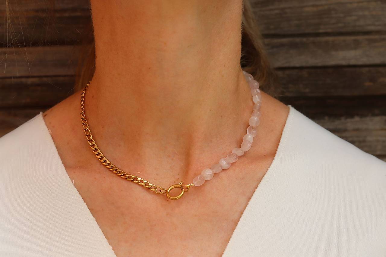 Náhrdelník choker - ruženín