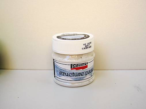Farby-laky - Štruktúrovacia pasta biela 50 ml - 17593755_