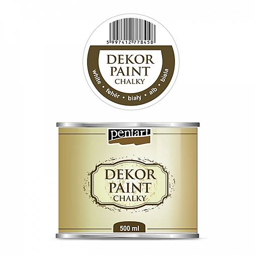 Farby-laky - Dekor Paint Soft   biela -500ml *** - 17594473_