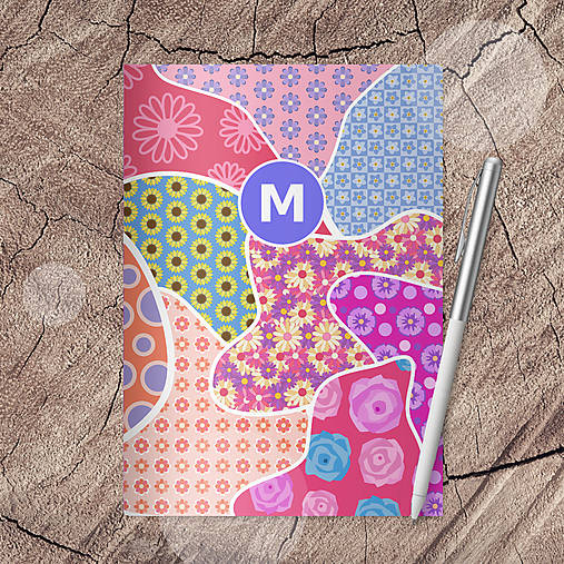 Papiernictvo - Slovníček Fľaky chaosu (floral) - 17593049_