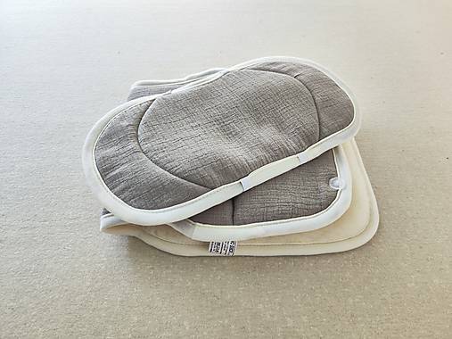 Detský textil - VLNIENKA Vložka proti poteniu do autosedačky JOIE i Spin 360 100% Merino top super wash Natural Mušelin Bambus - 17595198_