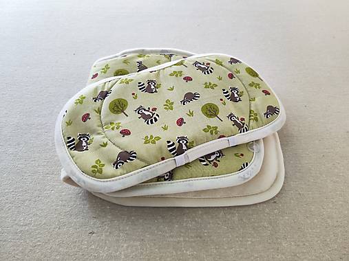Detský textil - VLNIENKA Vložka proti poteniu do autosedačky JOIE i Spin 360 100% Merino top super wash Natural Medvedík čistotný - 17595222_